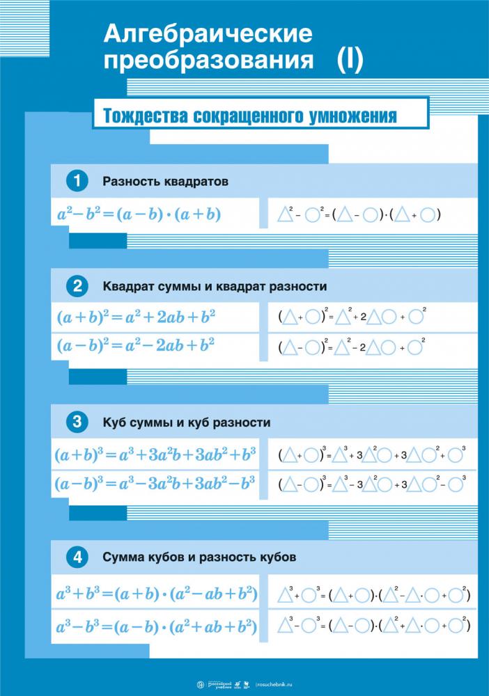 Старинные математические развлечения и действия над алгебраическими выражениями проект